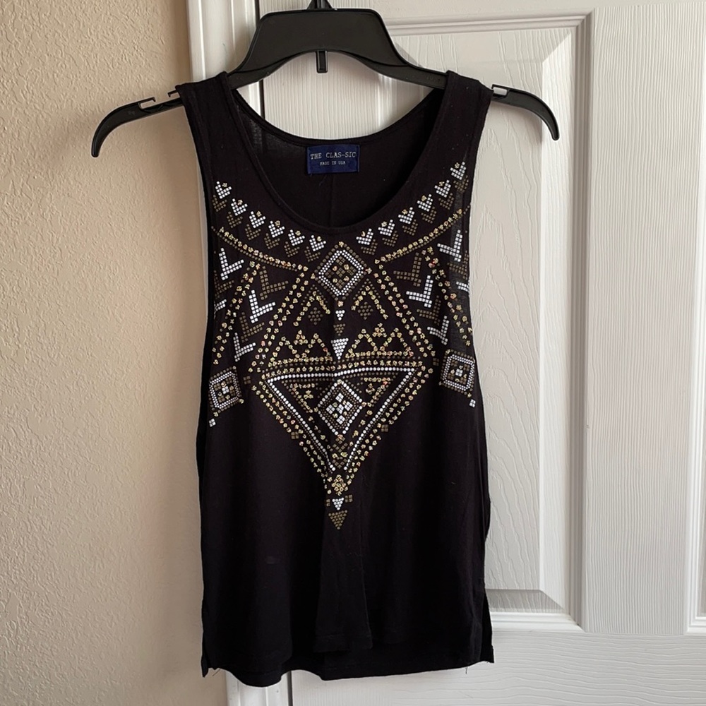 Blac Aztec tank top